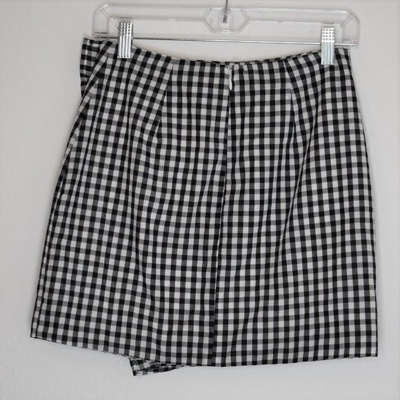 Lovers + Friends x REVOLVE Lisa Skirt Gingham Retro Ruffle Mini Cotton Sz S - Picture 6 of 14